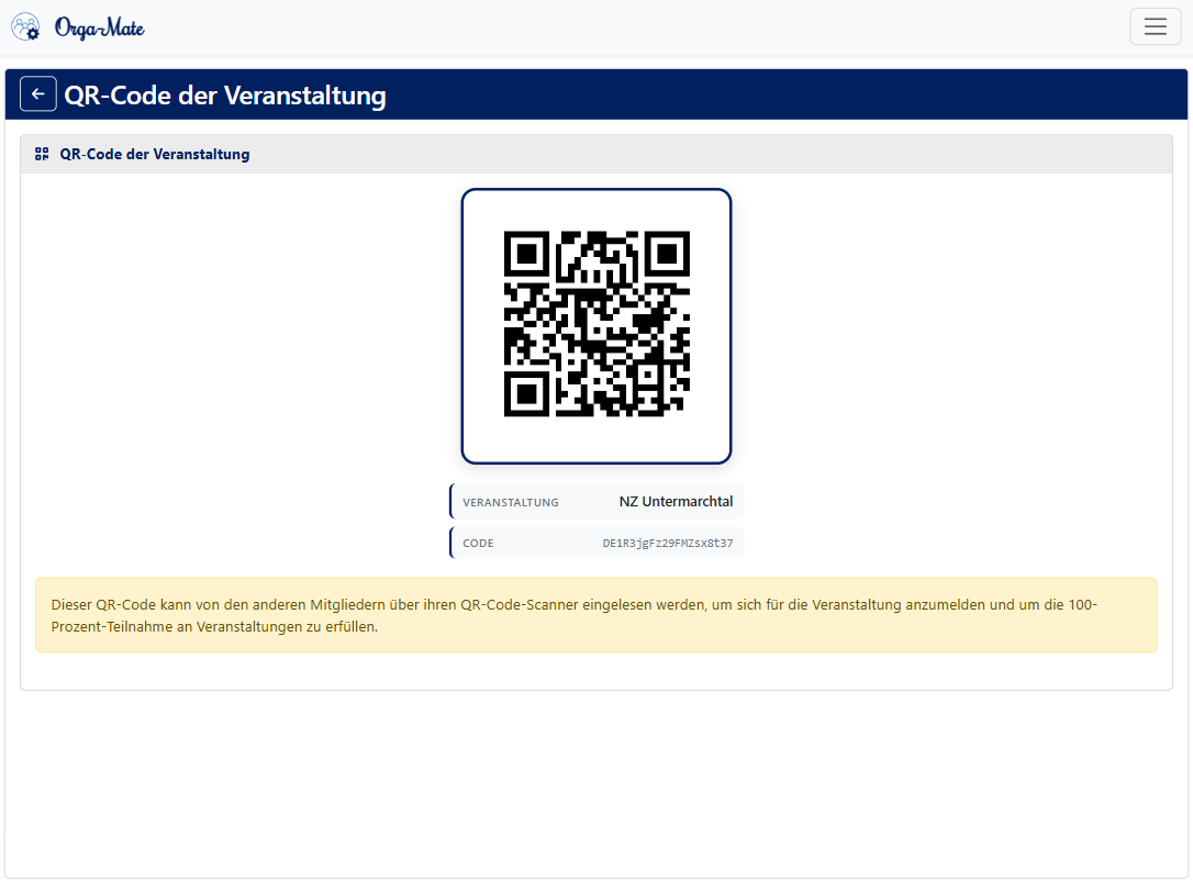 Busfahrtenverwaltung mit QR-Code Check-in